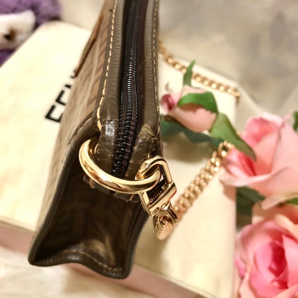 ❤️Auth❤️Beautiful Fendi Zucchino Zucca Monogram FF Logo Shoulder/Crossbody✨ - Picture 10 of 12